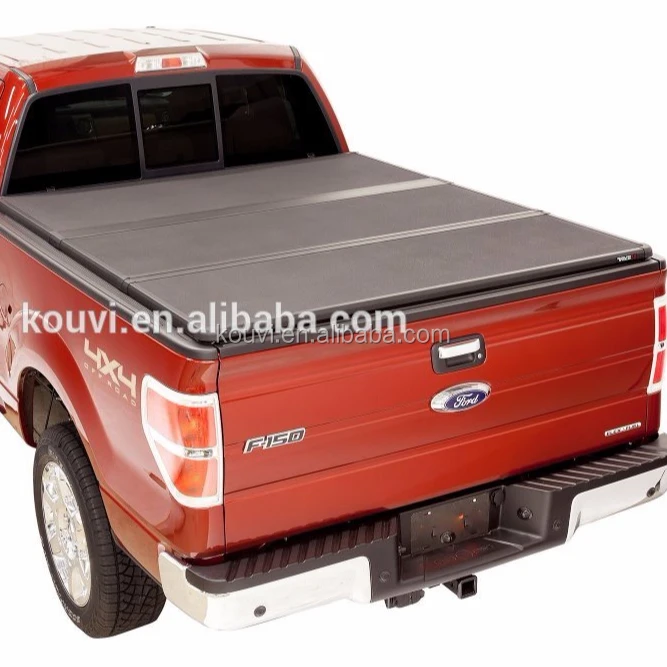 
KV8802 Hard tri fold tonneau cover truck bed locking pickup truck covers for 2012 hilux vigo single cab tunning kit 