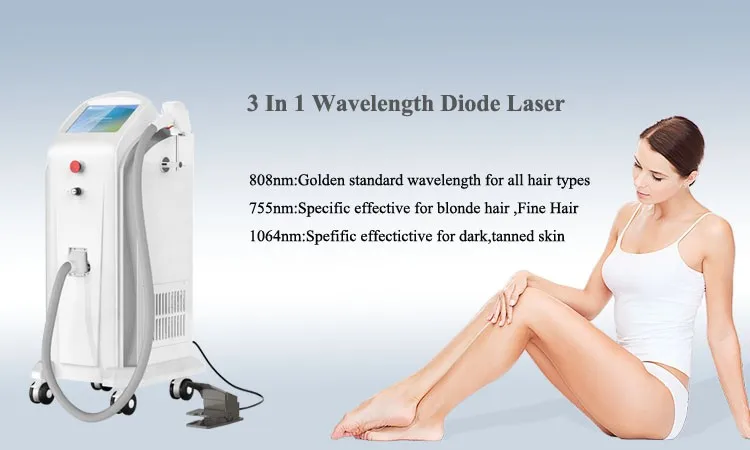laser hair removal 40millions laser flashes, strong lasting time, 755 808 1064 three in one painless hair removal