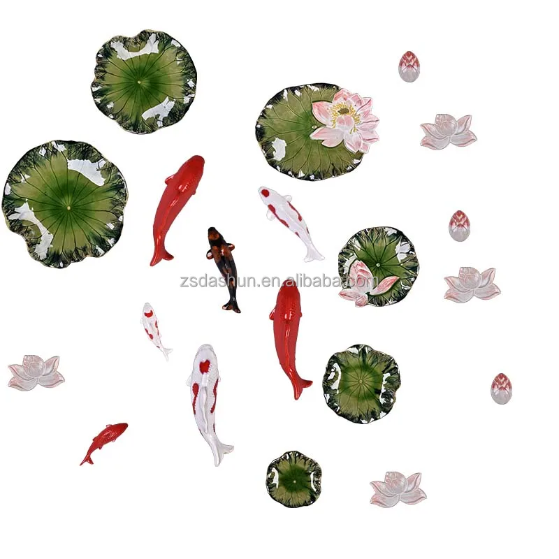 Beautiful resin fish wall art decor Polyresin fish wall decoration