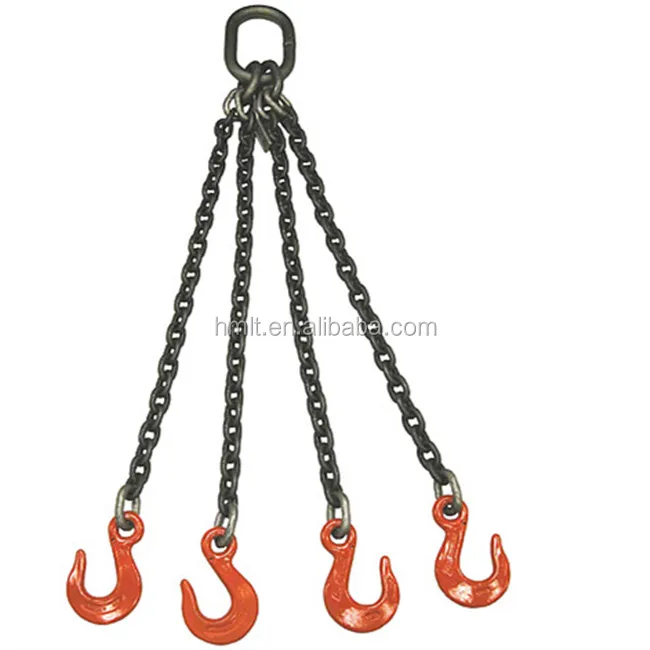 heavy duty g80 4 leg lifting chains slings