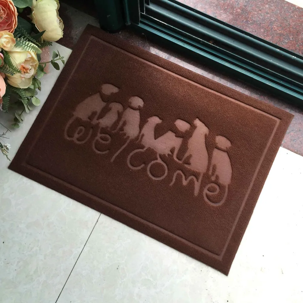 Wholesale Entry Entrance Decor Indoor Outdoor Welcome Dog Door Mats