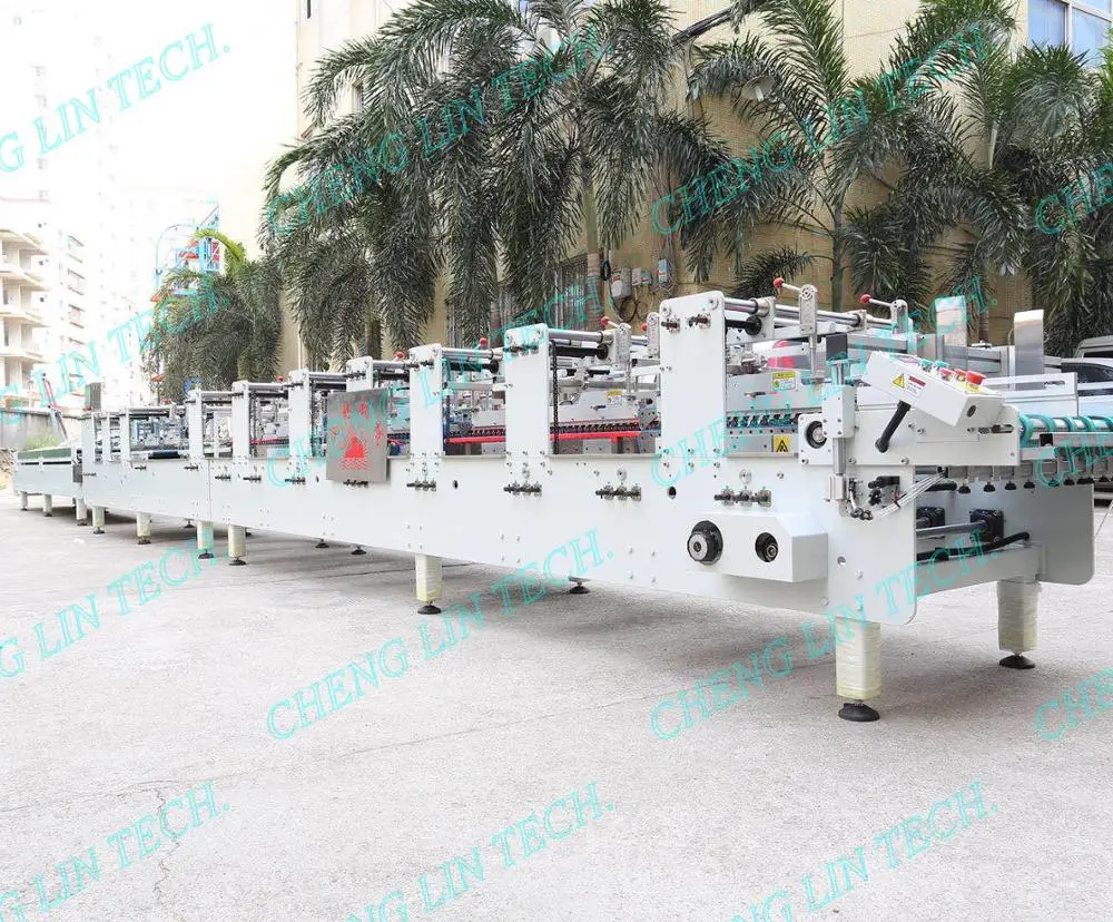 
Automatic plastic PET box gluing machine 