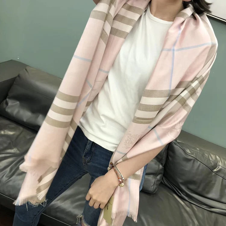 
Fashion western style cashmere feel plaid blank acrylic yiwu scarf cashmere scarf 