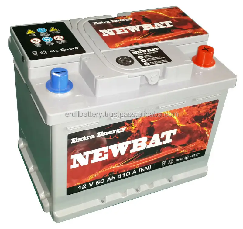 Автомобильный аккумулятор Kamina, 12 В, 60 ач, бренд Newbat, от самого старого производителя автомобилей в Турции