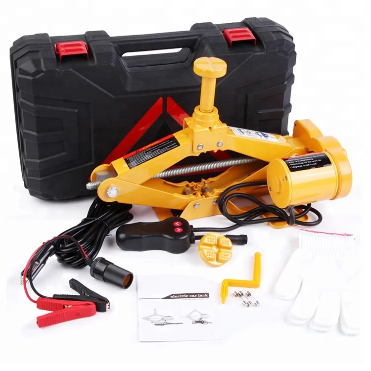 Hot Sale ROGTZ CE ISO Manufacturer Mobile Automatic 3T 12V High Lift Durable Electric Screw Scissor Car Jack for Quick Repair