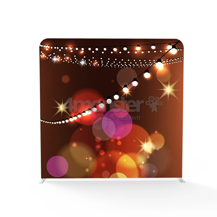 Custom size washable tension fabric display photobooth photo backdrop