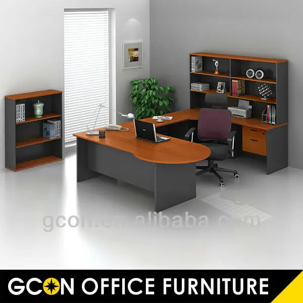 Hot sales Modern Office Furniture U-shaped and Hutch boss office Desk