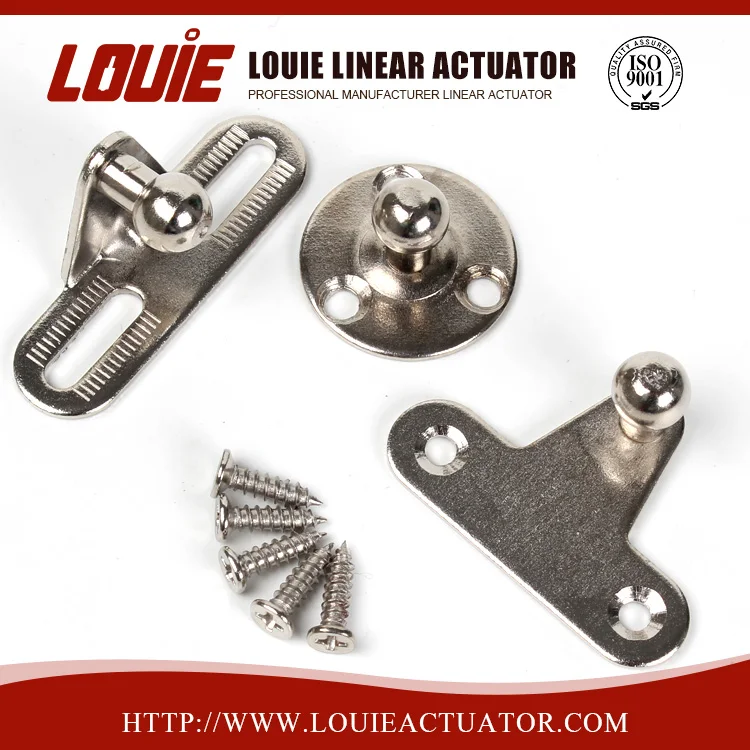 silvery gas struts with mounting hardware hot sale