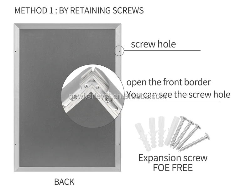 competitive price good quality aluminum  A1 A2 A3 A4  snap frame
