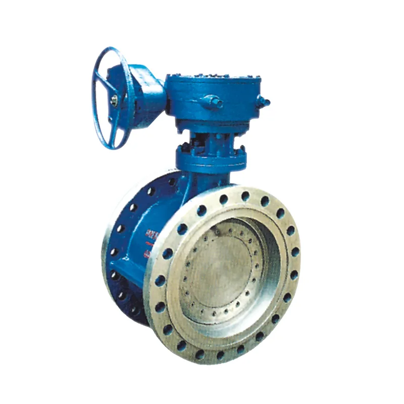 
Double Triple Eccentric Manual Hard Seat Flange Butterfly Valve with Worm Gear 