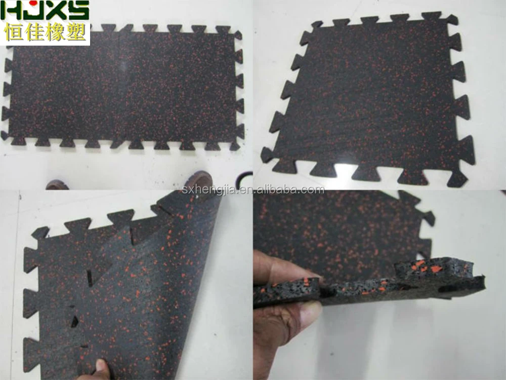 Used interlocking tile gym rubber flooring