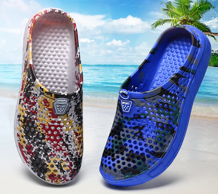 Camouflage printed eva slipper shoes sandals for men