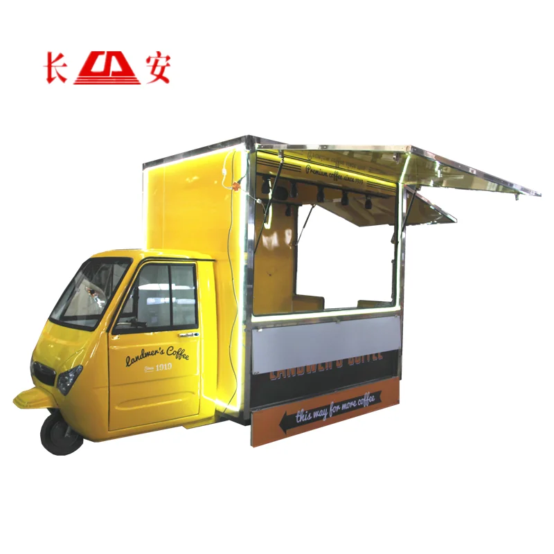 high quality mobile ice cream tricycle electric food truck for sale