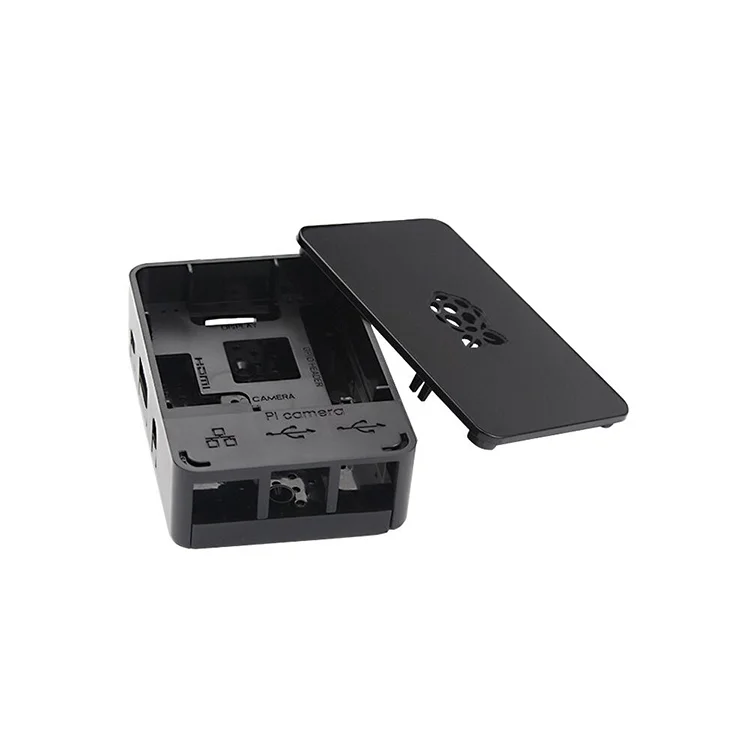 Factory Supply ABS plastic white black clear raspberry pi 3 model B case