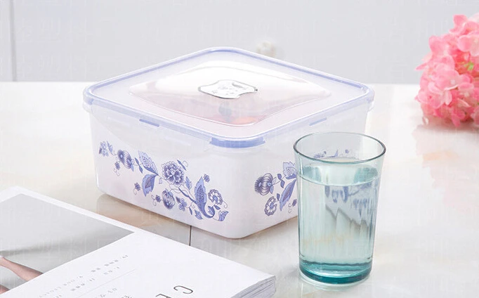 Rectangular plastic food container 5 pcs of  sets