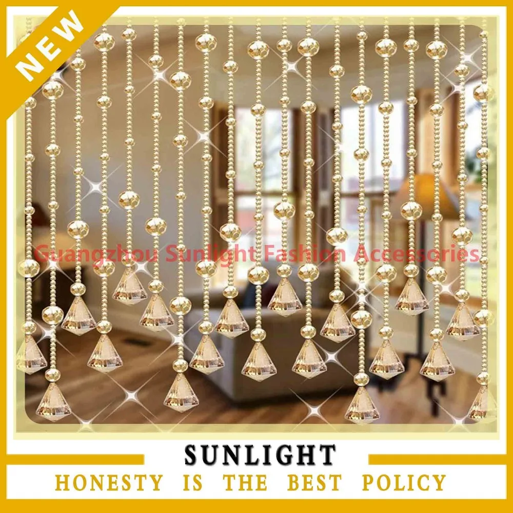 
crystal garland wedding centerpiece crystal beads handing wedding decor 