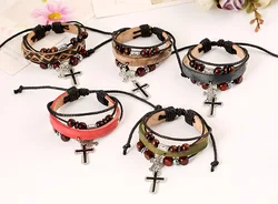 2018 men bracelet bead braceletleather bracelet