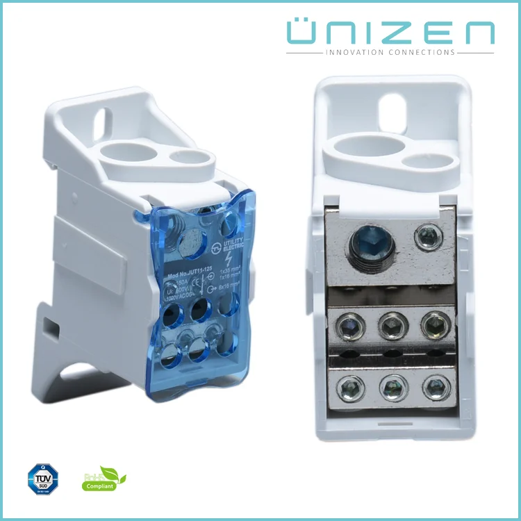 UNIZEN Shopping Single-strand Линии Электропередачи Din Рейку Терминальный Блок 690 В IEC Напряжение