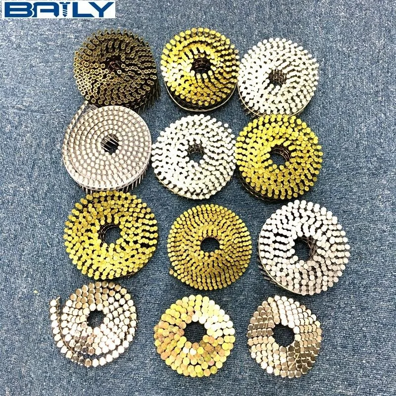 Chinese Manufacturer Mechanical Grade 2.3x50mm Screw Shank Pallet Coil Nails