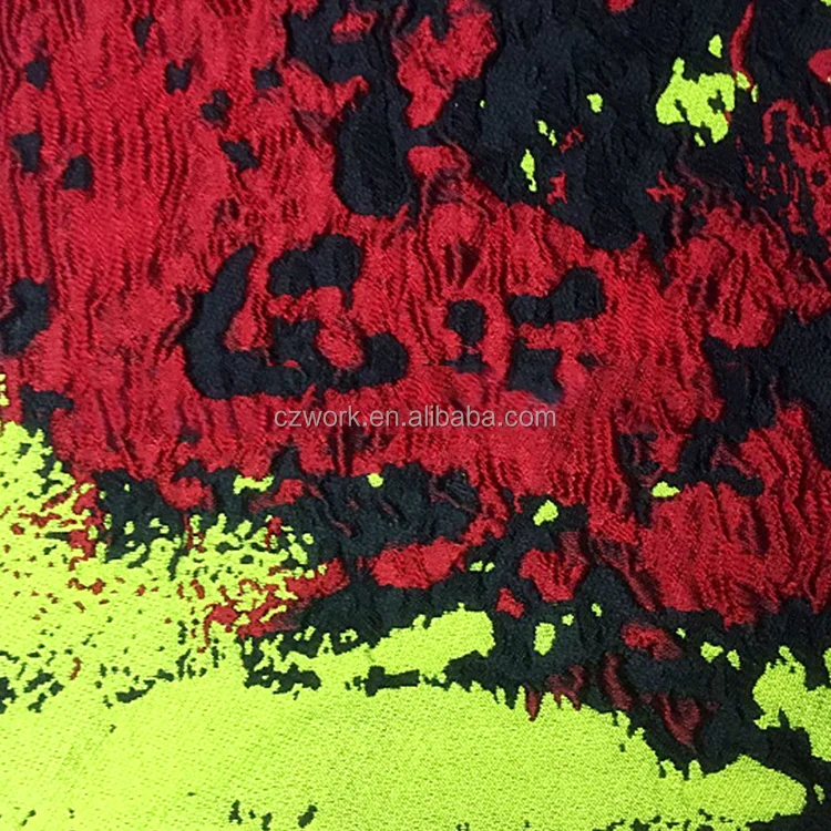 
Custom Color Accepted Patchwork Hot Sale Oil Painting Style Jacquard Woven Cloth Fabric 