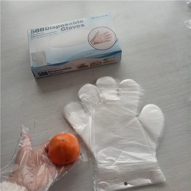 
eco friendly products biodegradable compostable plastic disposable transparent gloves 