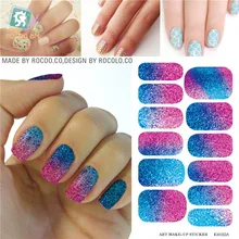 Waterproof nail stickers selling second generation move water make-up nail art decal sticker decorations-free Nail Polish K5722B