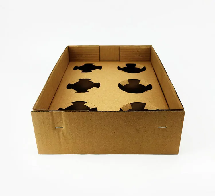 Disposable Corrugated Paper Coffee Cup Paper Tray for Drink