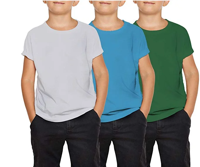 Byval Custom new design quick dry high quality boys kids blank t-shirt