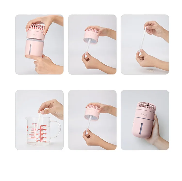 Hot Selling Desk Ultrasonic Portable Mini Cool Mist Humidifier with Fan