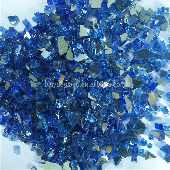 wholesale Colored fire glass for garden home landscaping decoration