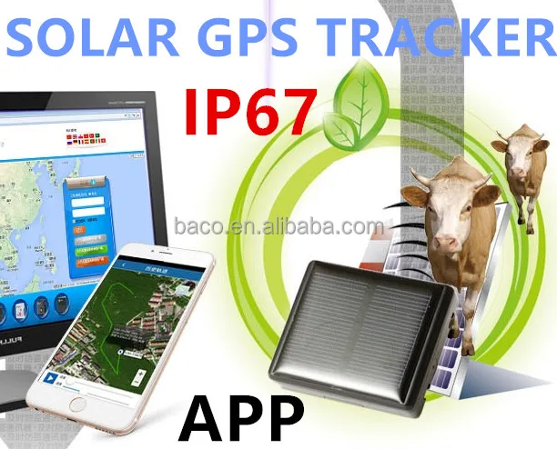 New products pet animal solar powered cow gps solar tracker