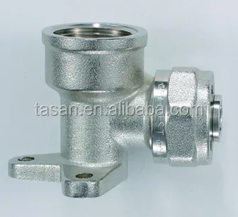 S6209 Brass Fitting WALLPLATE ELBOW FEMALE WITH MATERIAL HPB57-3