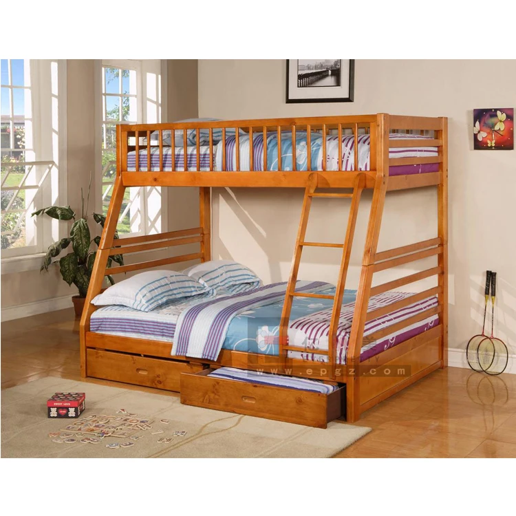 Modern wholesale european style wood children bedroom furniture bed set design