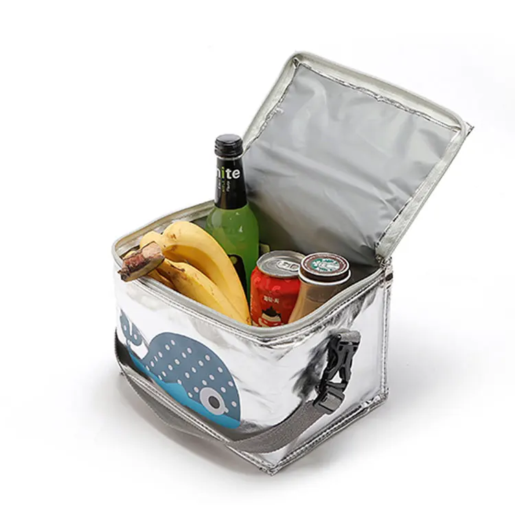 New portable  Aluminum Foil custom breastmilk beach cooler bag waterproof duffel bag cooler