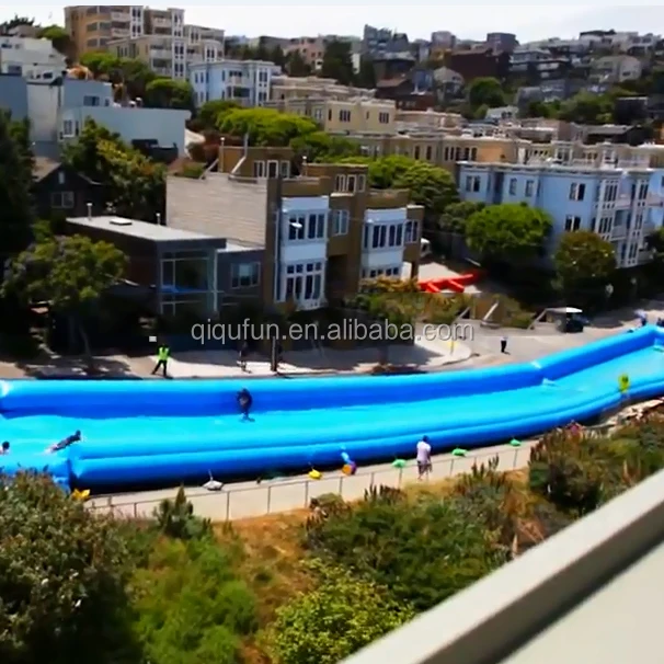 High quality commercial city slip and slide and inflatable water slide on top sales