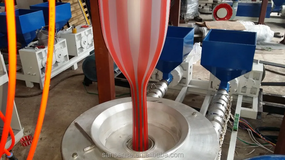 Double Color Stripped Film Blowing Machine