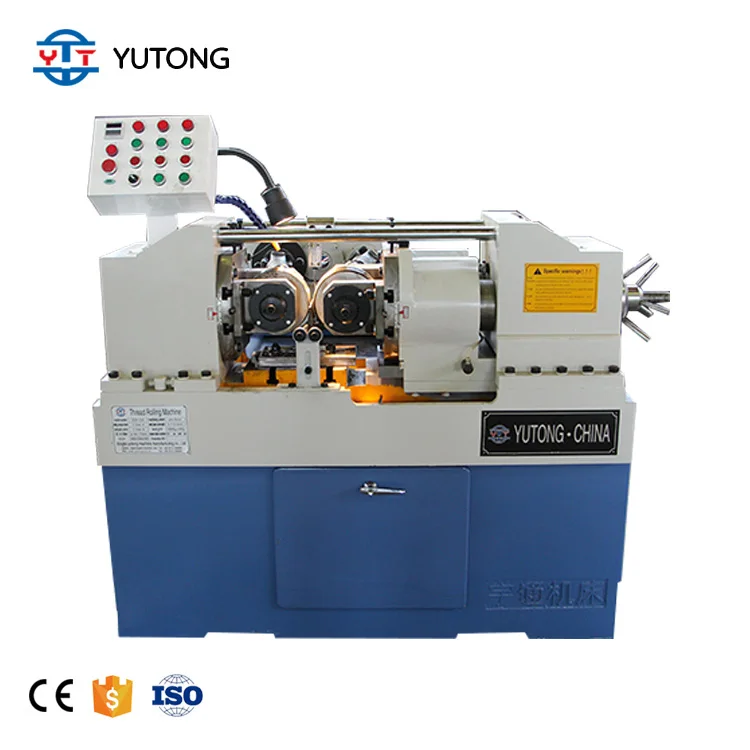steel rebar rolling machine hydraulic spline milling machine with thread rolling dies threaded rod making machine