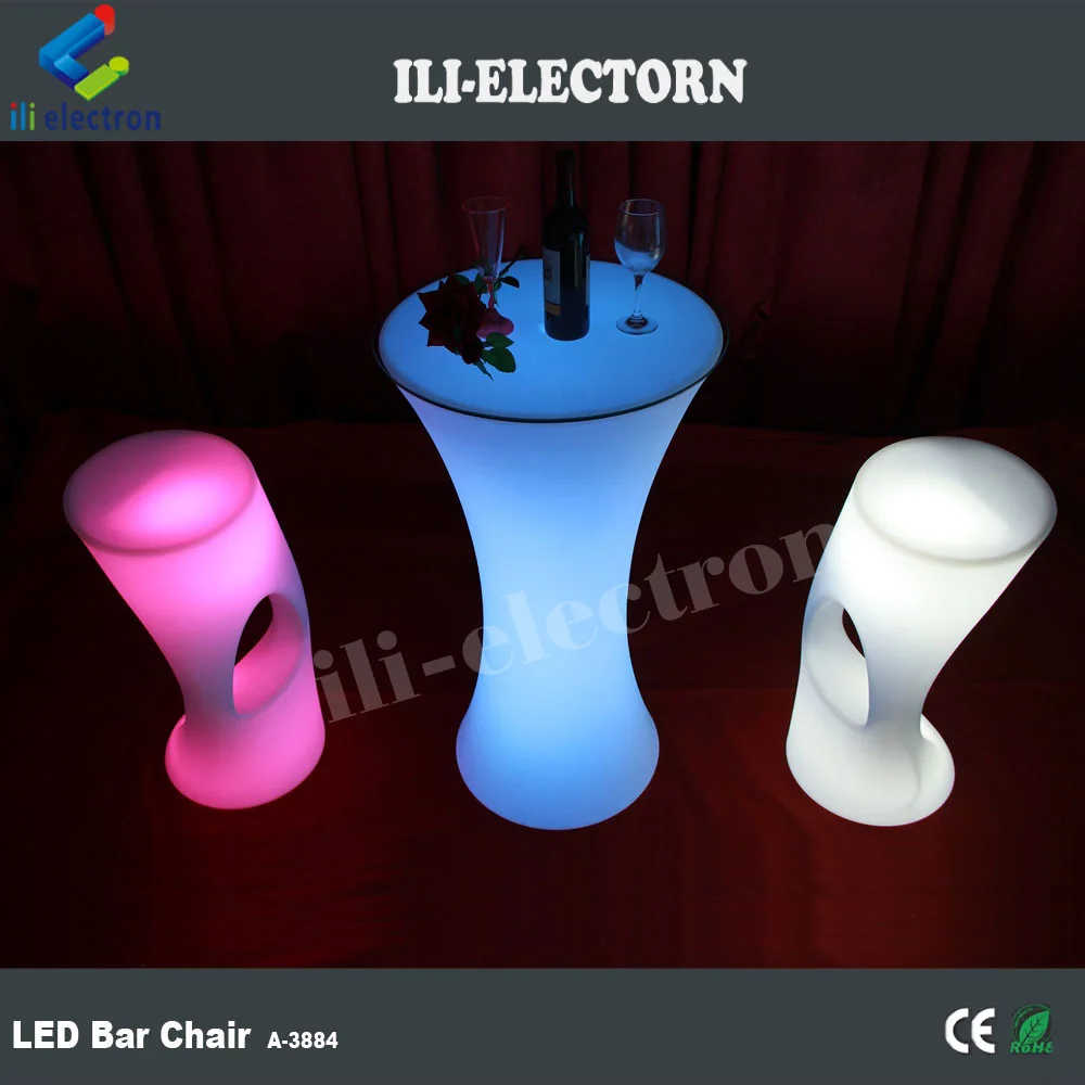 Modern plastic led glowing bar furniture led bar table