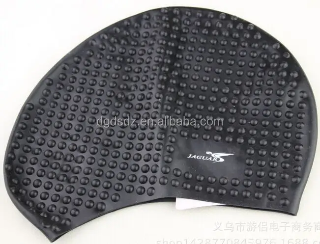 
Hotsale factory silicone rubber highly elastic swimming cap with printing cool unique swim caps 
