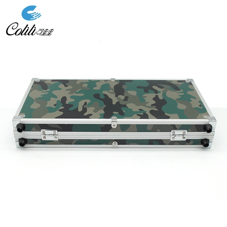 Promotional durable casino gaming set poker chips with aluminum case