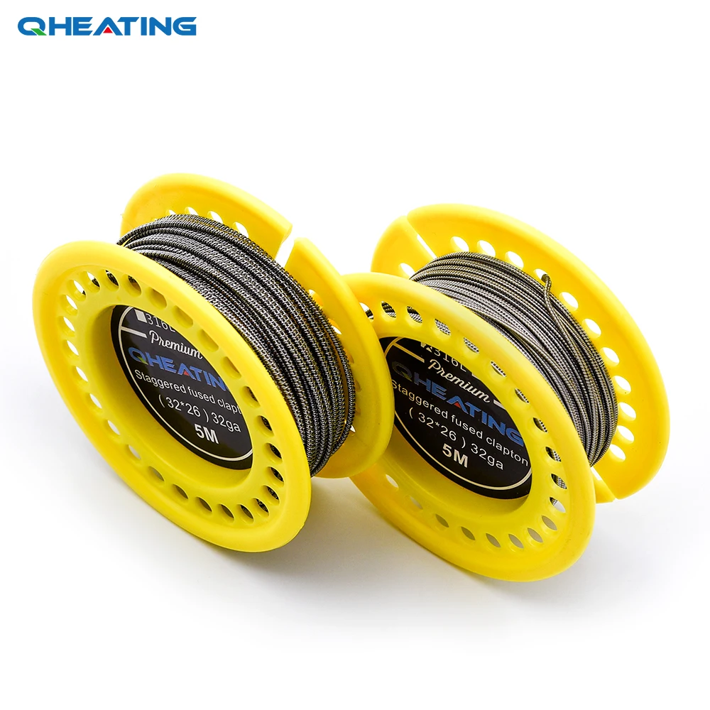 Exotic staggered fused/Spaced clapton/Tsuka/Tri-twisted Clapton/Framed/Alien V2 Clapton Coil wire