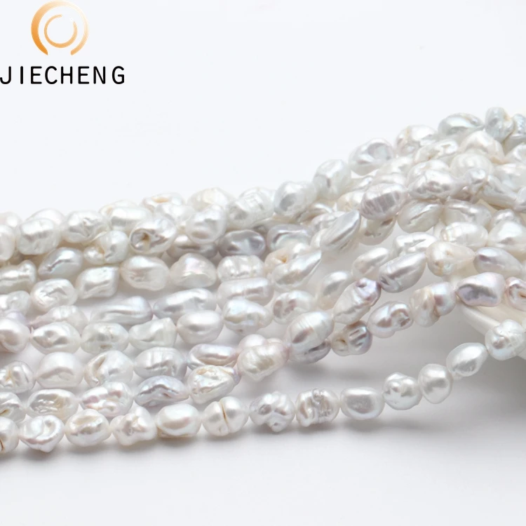 8-9mm grey genuine freshwater irregular shape pearl natural baroque pearl for making jewelry