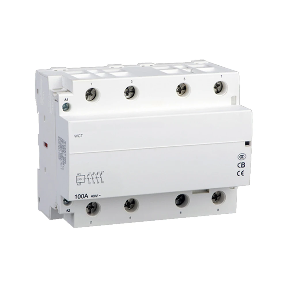 iCT 1P 2P 3P 4P 16A 25A 40A 63A 100A 24V 220V Lighting control panel Heating Ventilation Roller blind DIN Rail Modular Contactor