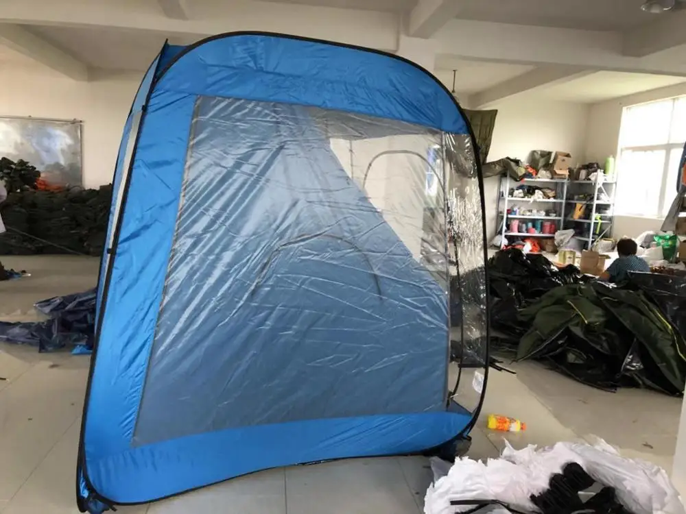 
Man Instant folding 4 man pop up tent 4 Season for watching football 
