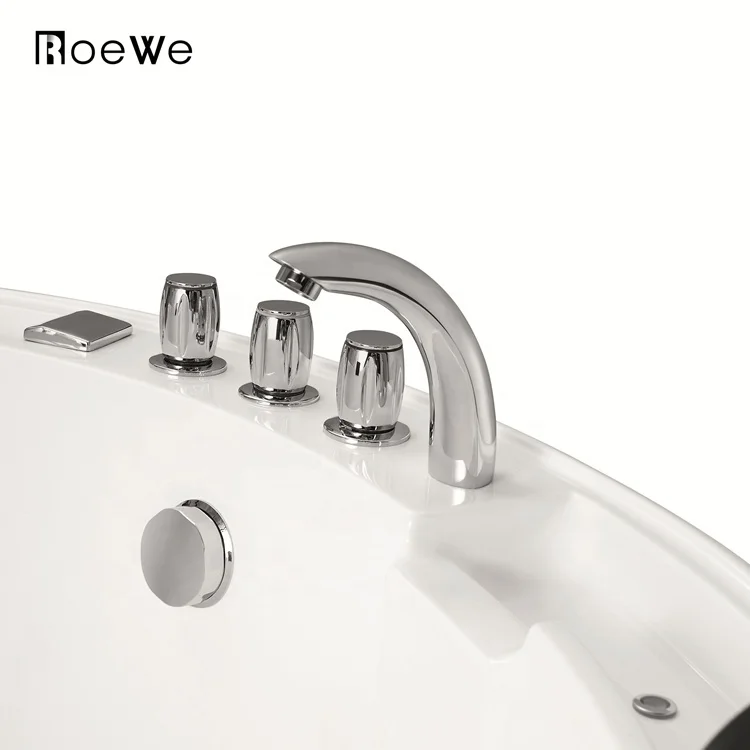 build-in jaczy acrylic bathtub 3 person round bath tub 1.8m spa drop-in hydro therapy massage bathtubs & whirlpools