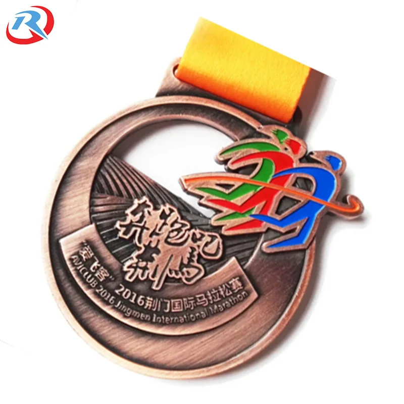 China Manufacturer wholesale custom own logo sport medals and trophies for marathon