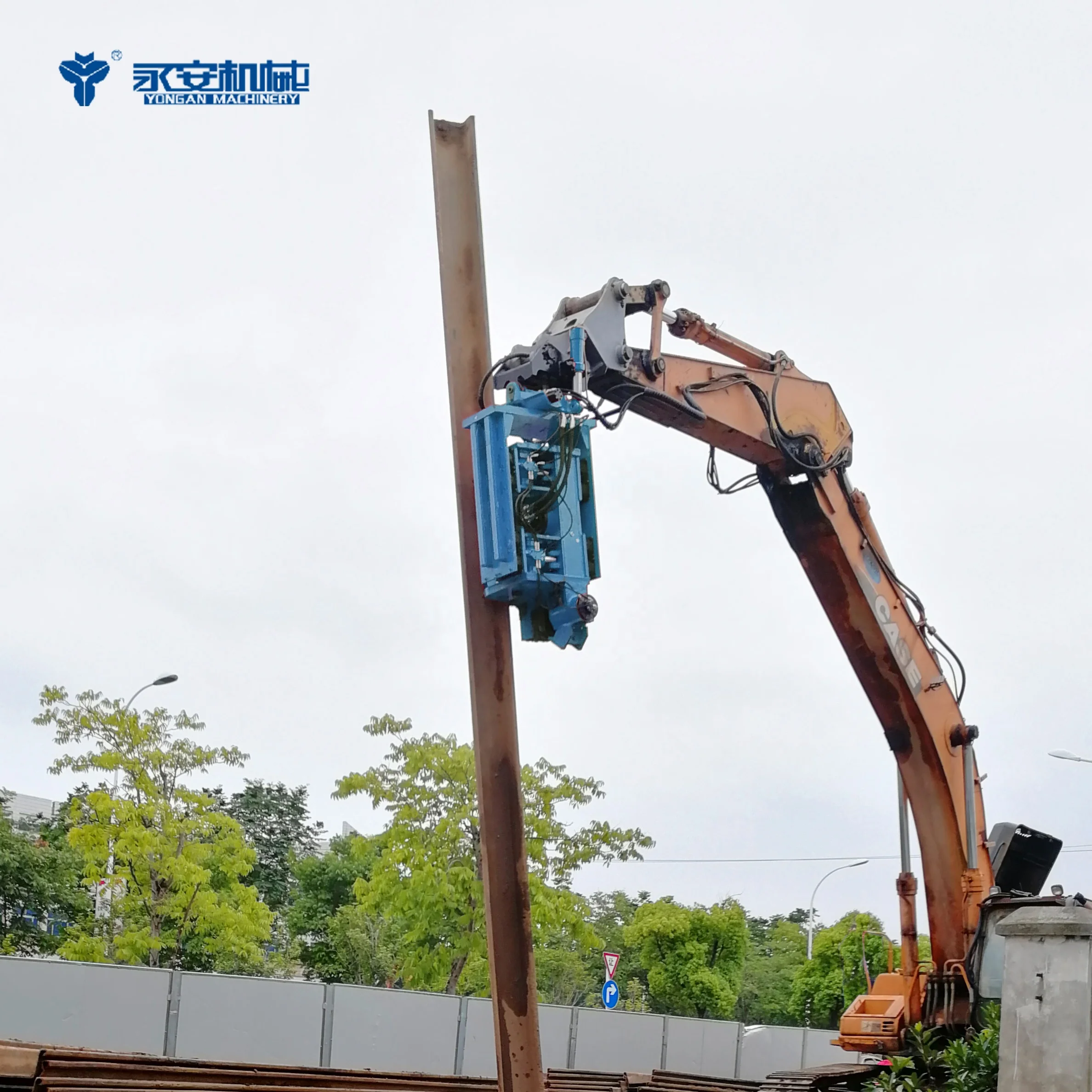 
TALOS75 side grip vibro hammer for excavator sheet pile driver 