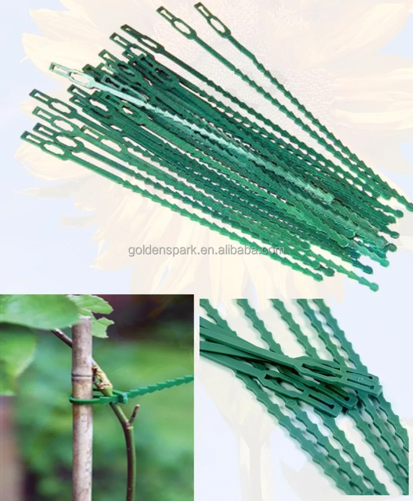 30 PCS Adjustable Reusable Plastic Garden Twist Tie