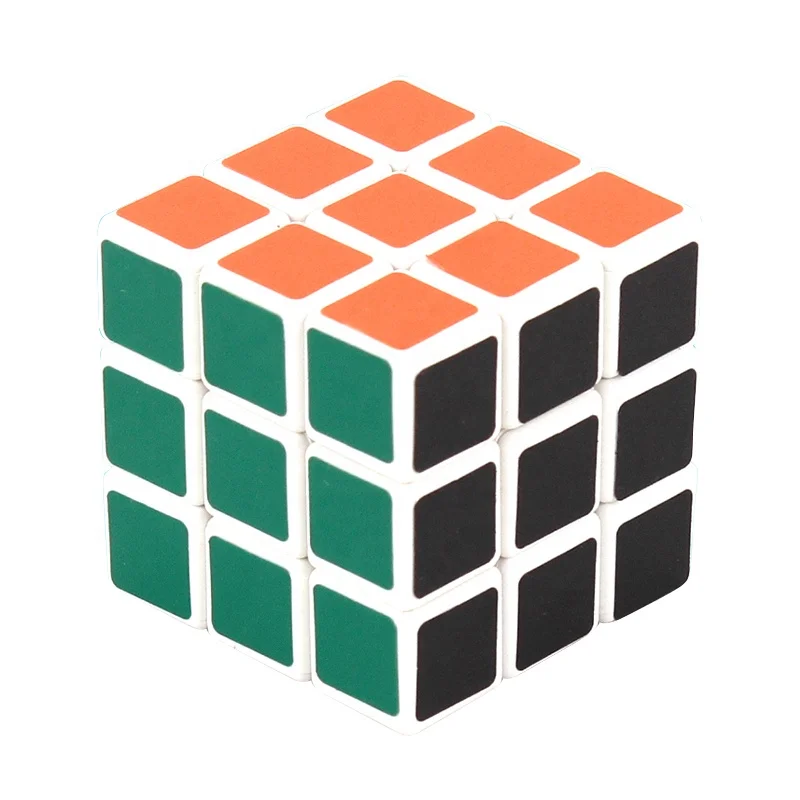 4.5cm magical desk toy square 3x3 speed cubes with white black base