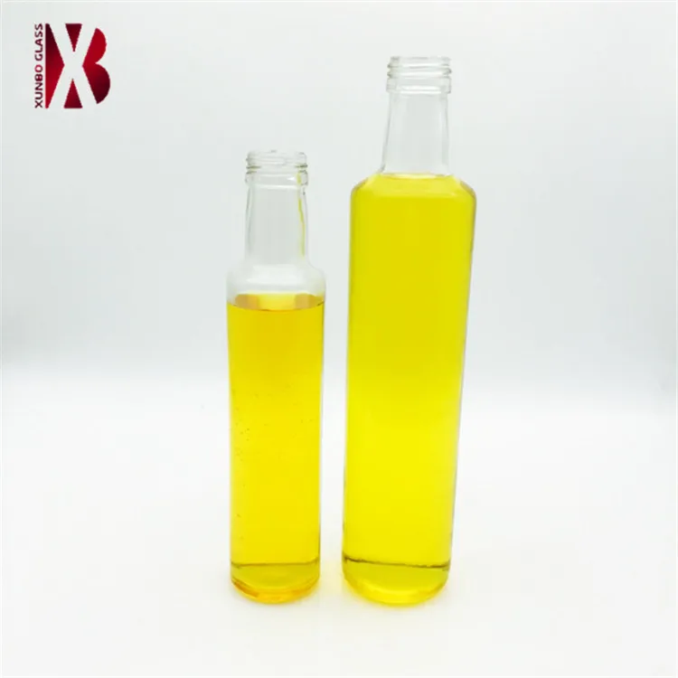 100 ml 250 ml 500 ml 750 ml 1000 ml Clear Round Shape Olive Oil Glass Bottles